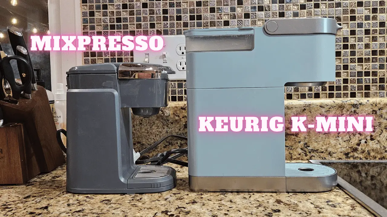 Size Comparison Mixpresso To Keurig K-Mini 2