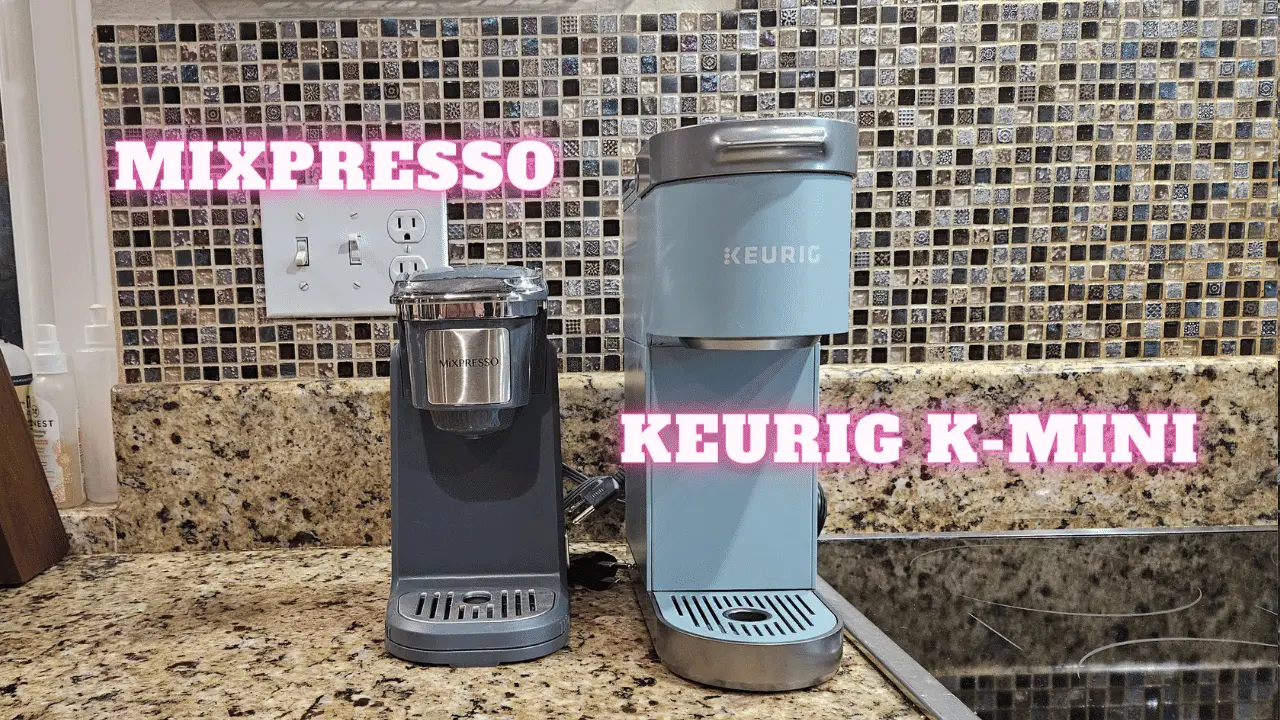 Size Comparison Mixpresso To Keurig K-Mini